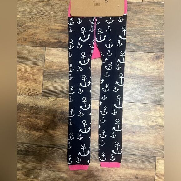 Lazy One leggings beach bum bottoms whale anchor graphic size 4T cute cozy - Picture 5 of 5